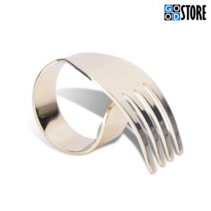 Salvrätiku hoidja, lauakaunistus - Kuldne kahvel