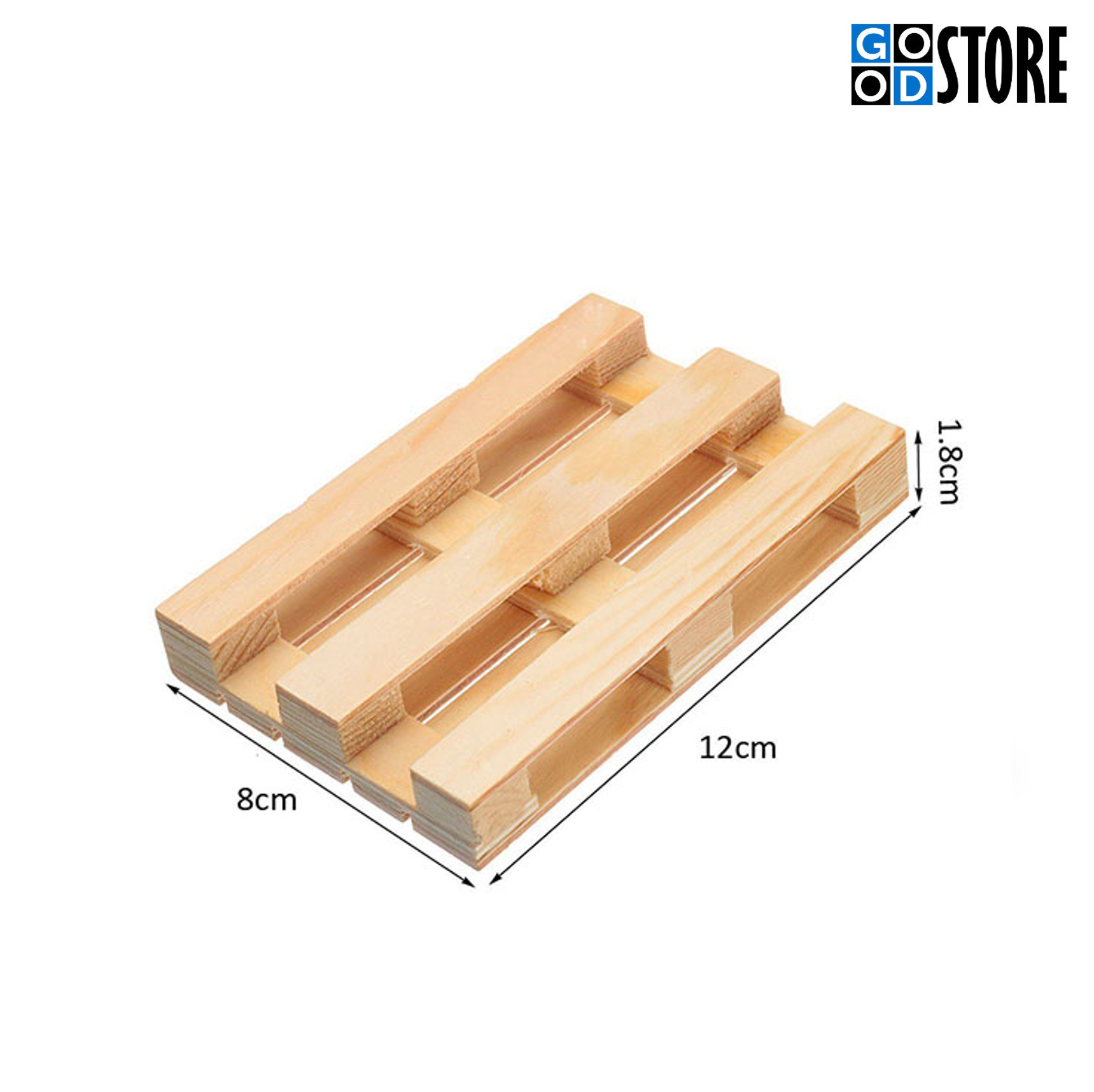 Puidust mini EURO kaubaaluste komplekt kuumade ja muude jookide jaoks