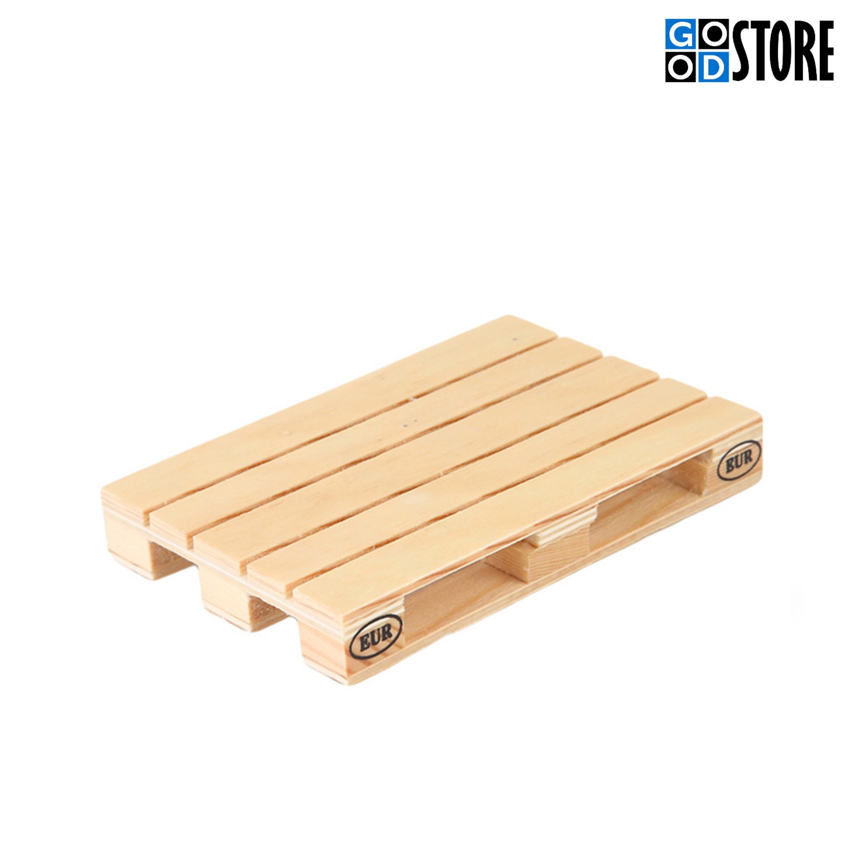 Puidust mini EURO kaubaaluste komplekt kuumade ja muude jookide jaoks