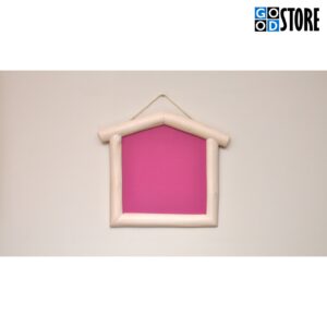 Majakese kujuline kriiditahvel, roosa