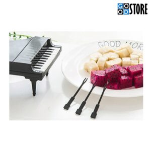 Mini-tiibklaverisse disainitud suupiste tikkude komplekt, must