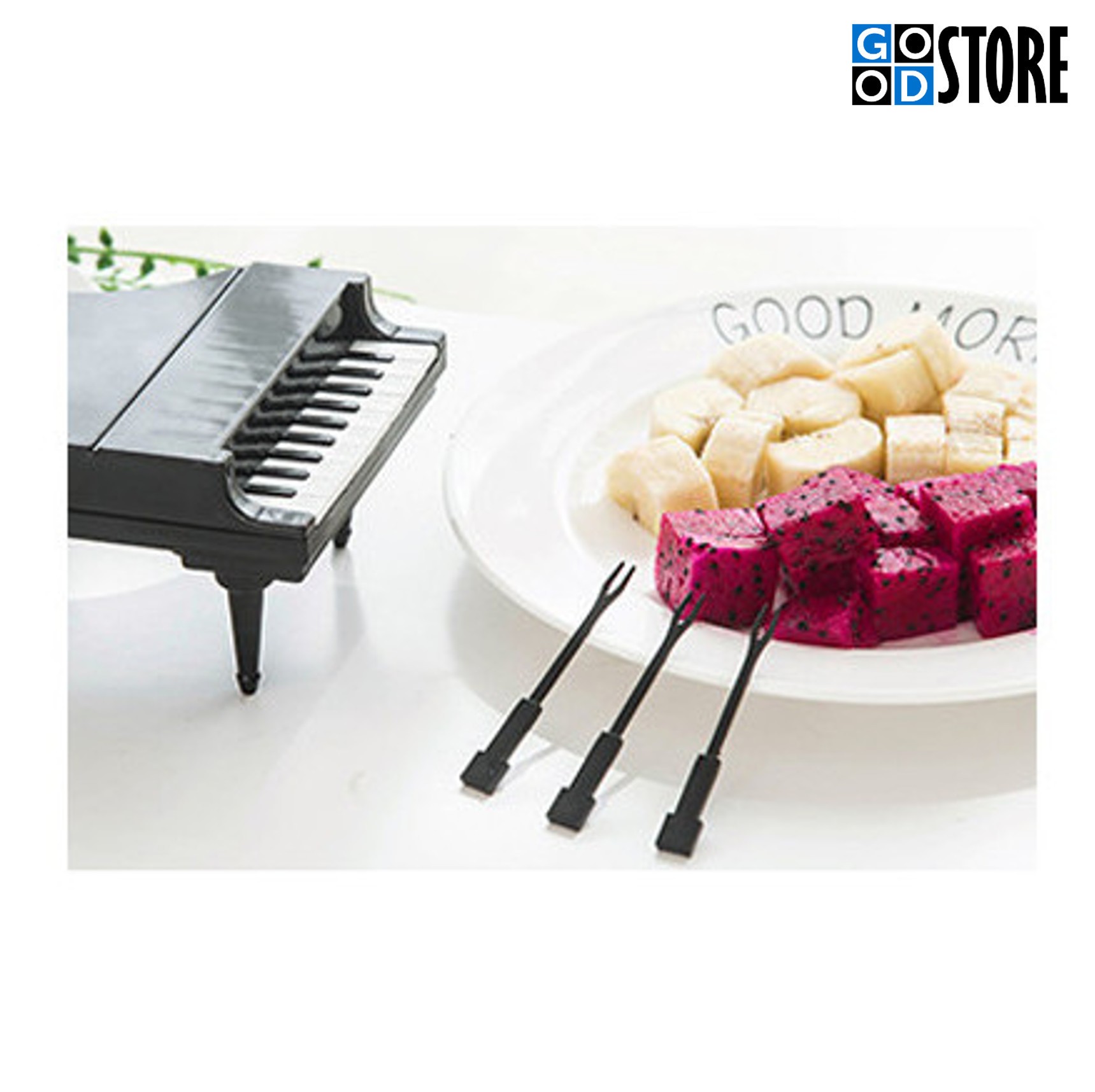 Mini-tiibklaverisse disainitud suupiste tikkude komplekt, valge