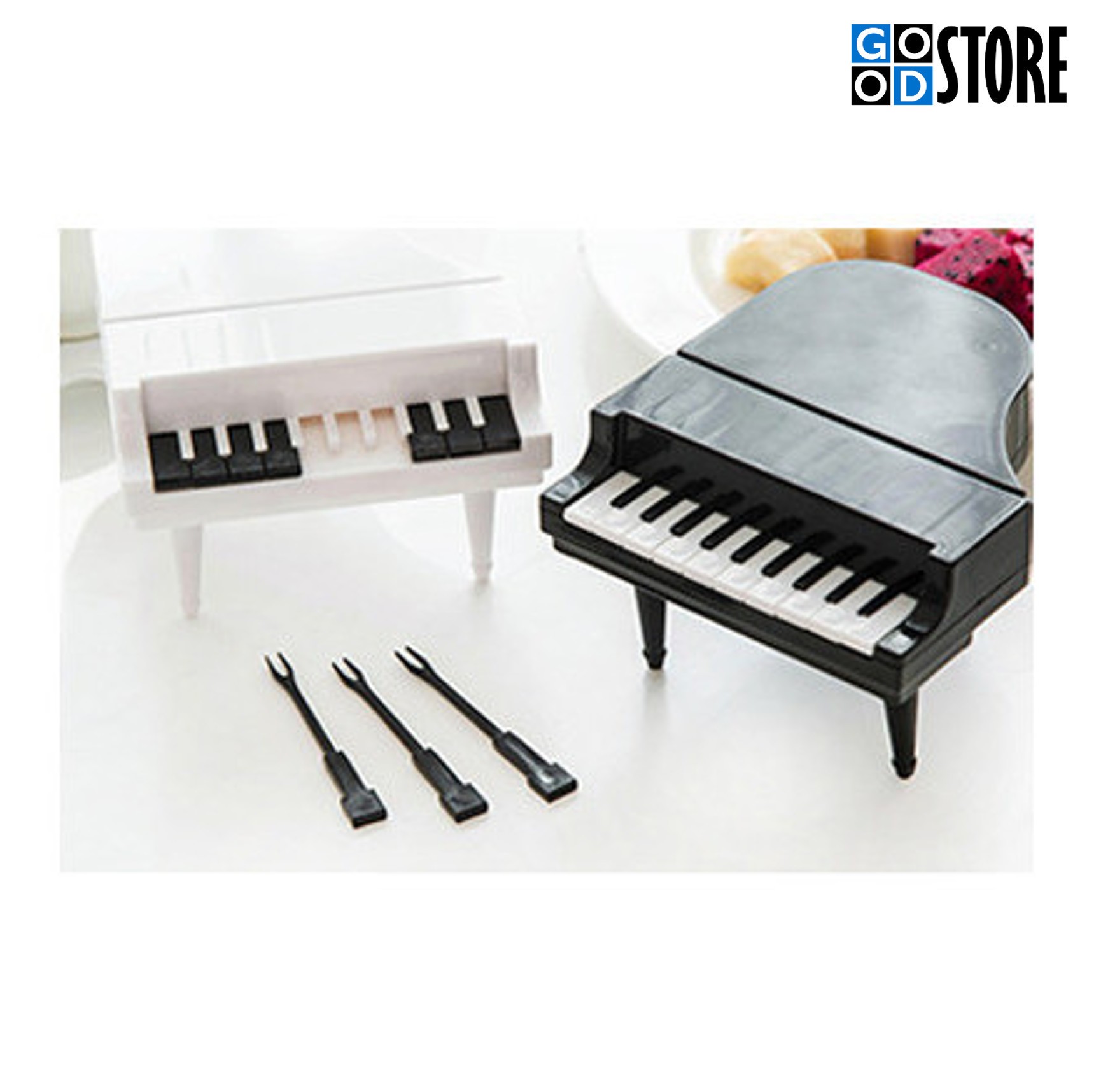 Mini-tiibklaverisse disainitud suupiste tikkude komplekt, valge