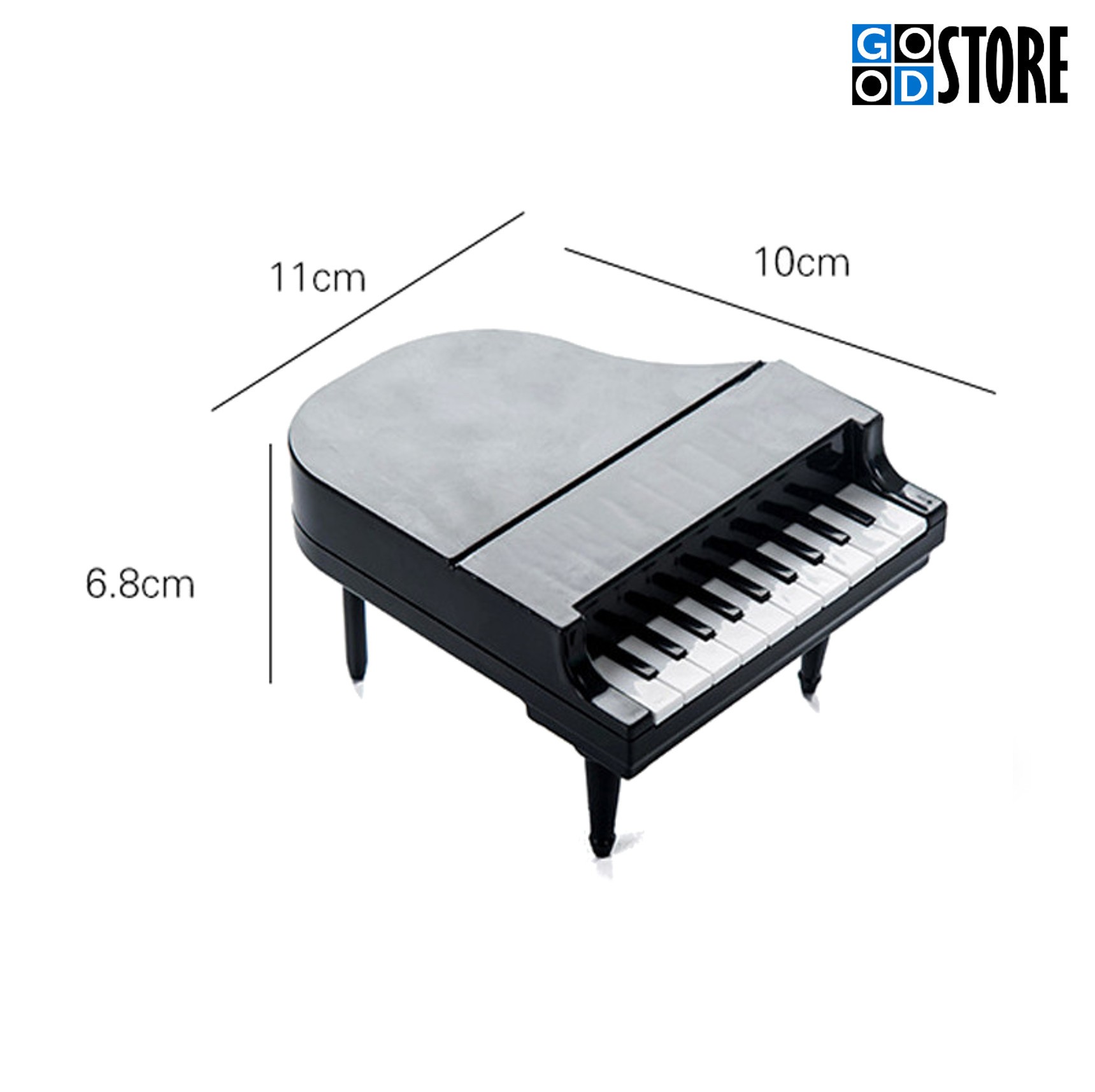 Mini-tiibklaverisse disainitud suupiste tikkude komplekt, valge