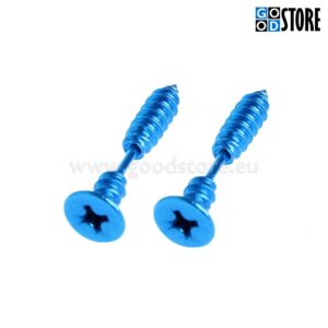 Kõrvarõngaste komplekt, kruvikujulised, helesinised