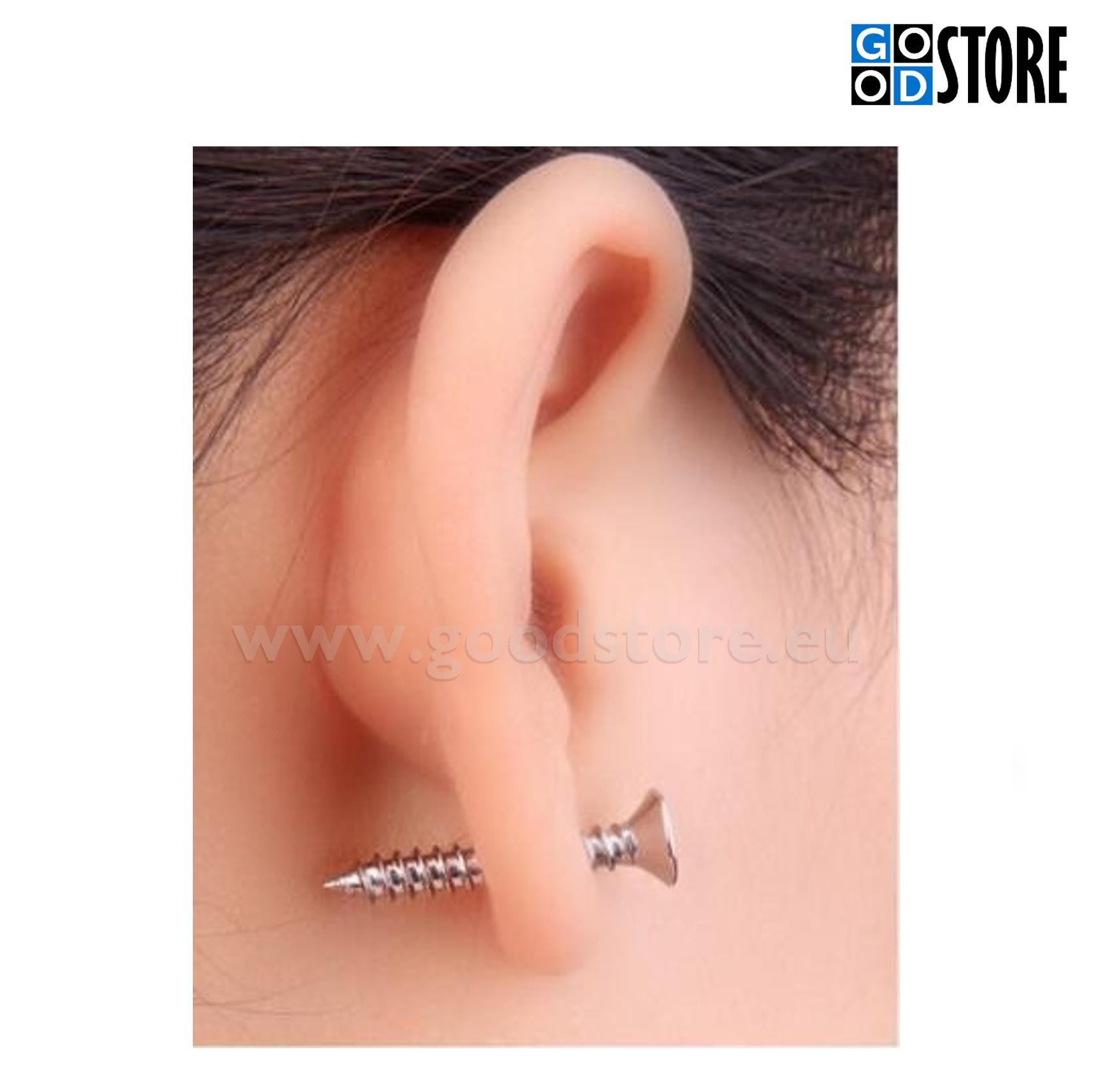 Kõrvarõngaste komplekt, kruvikujulised, värvilised