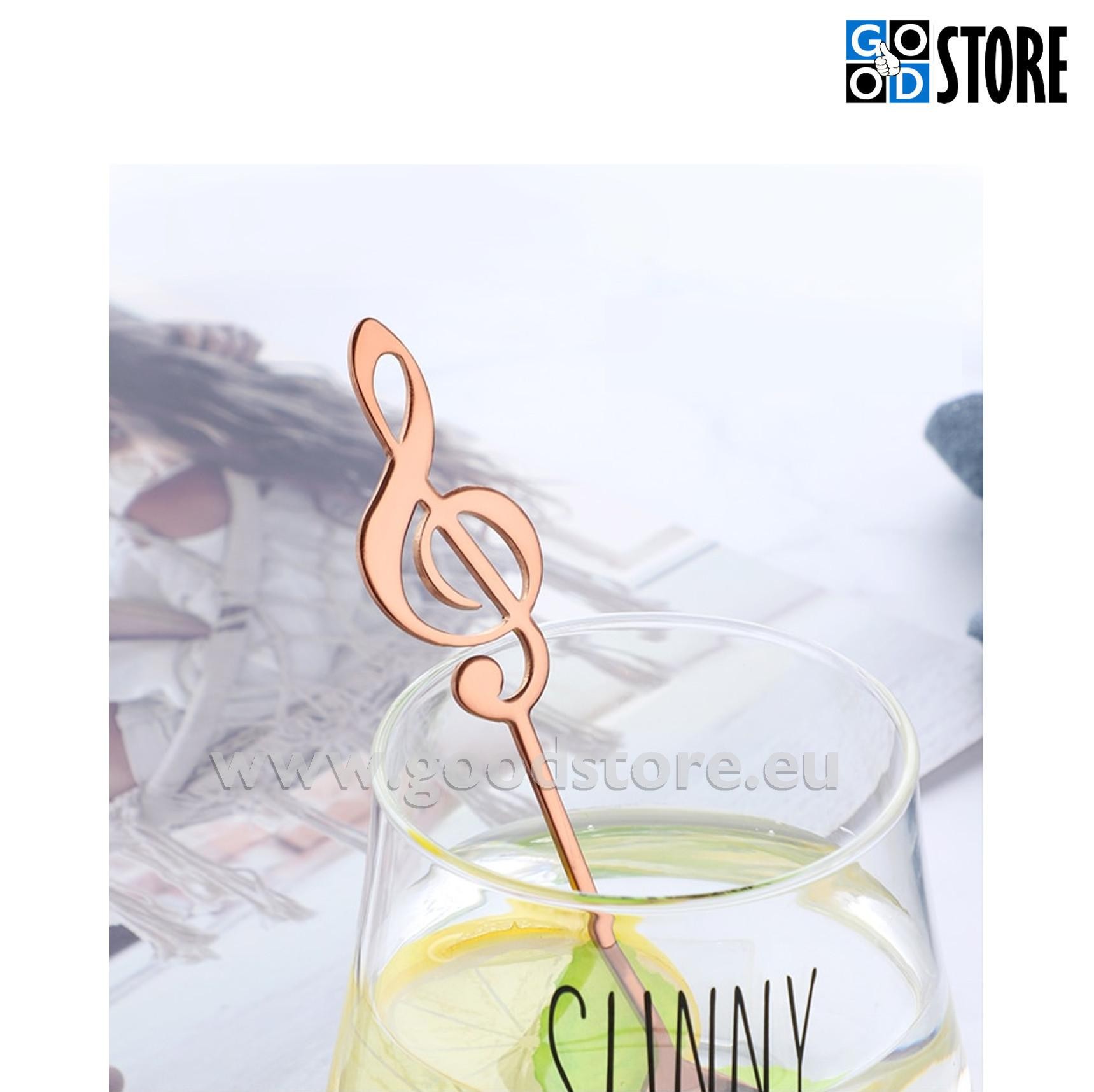 Teelusikas, noodivõtmega, kuldne