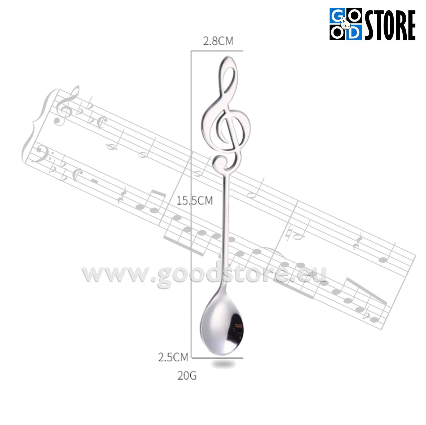 Teelusikas, noodivõtmega, kuldne