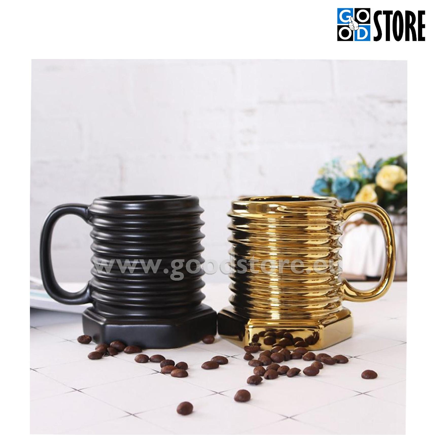 Kruus Keermestatud polt, keraamiline, efektne (läikiv kuldne)