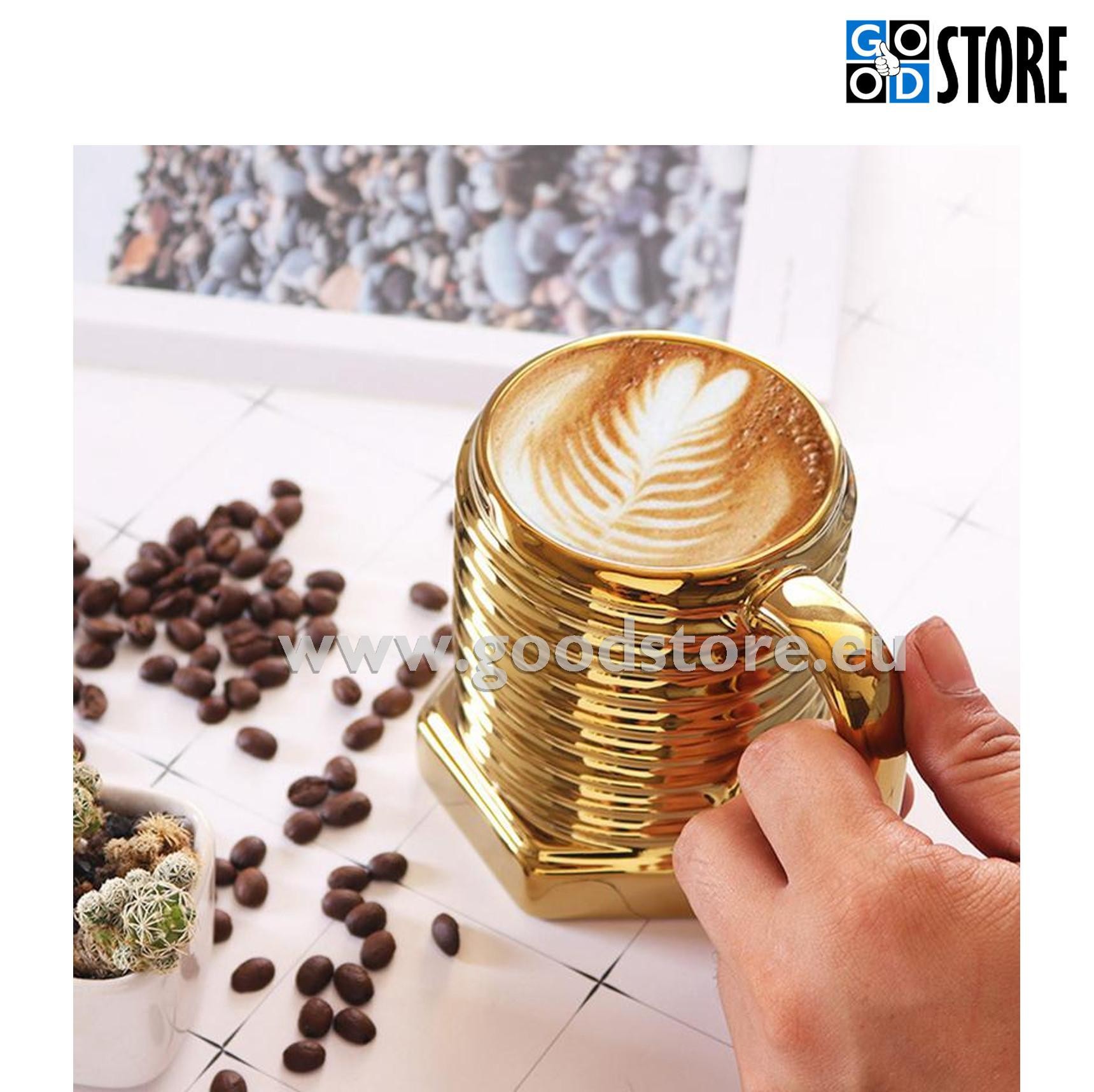 Kruus Keermestatud polt, keraamiline, efektne (läikiv kuldne)