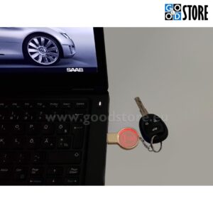 Mälupulk SAAB Logo, mahutavusega kuni 16GB, punase LED valgustusega