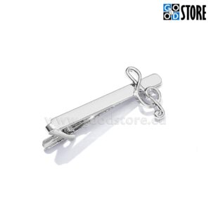 Lipsunõel, noodivõtmega, poleeritud hõbedane