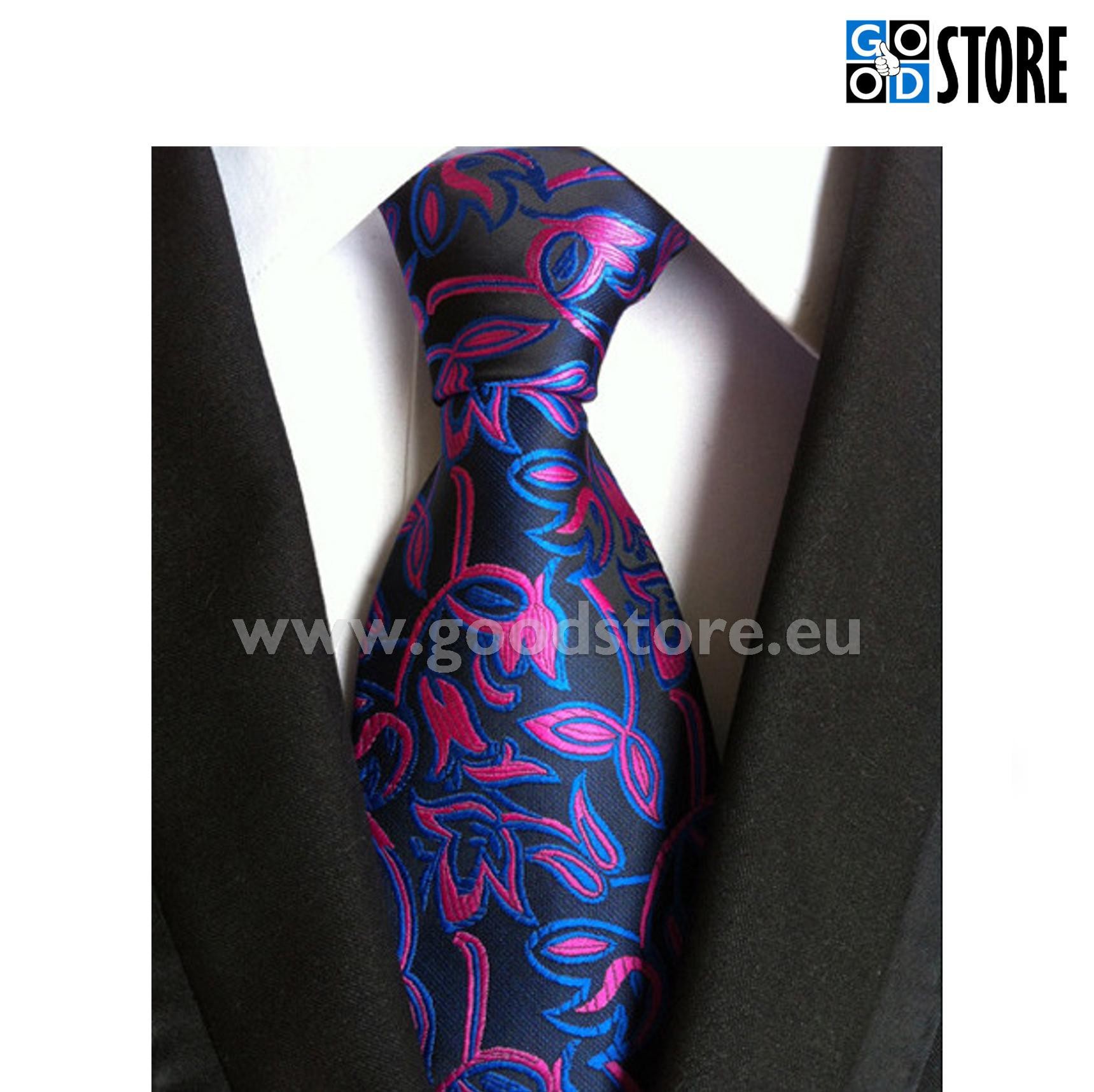 Lips ülikonna kõrvale, mustal põhjal roosa ja sinise mustriga