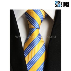 Lips ülikonna kõrvale, kollase ja sinise triibuline, eriti moodne!