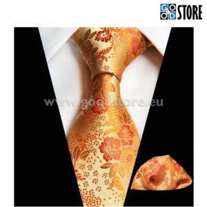 Luksusliku lipsu komplekt, särava kollase mustriga