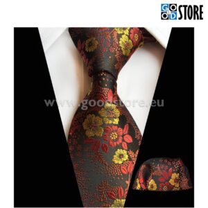 Luksusliku lipsu komplekt, stiilse pruuni mustriga