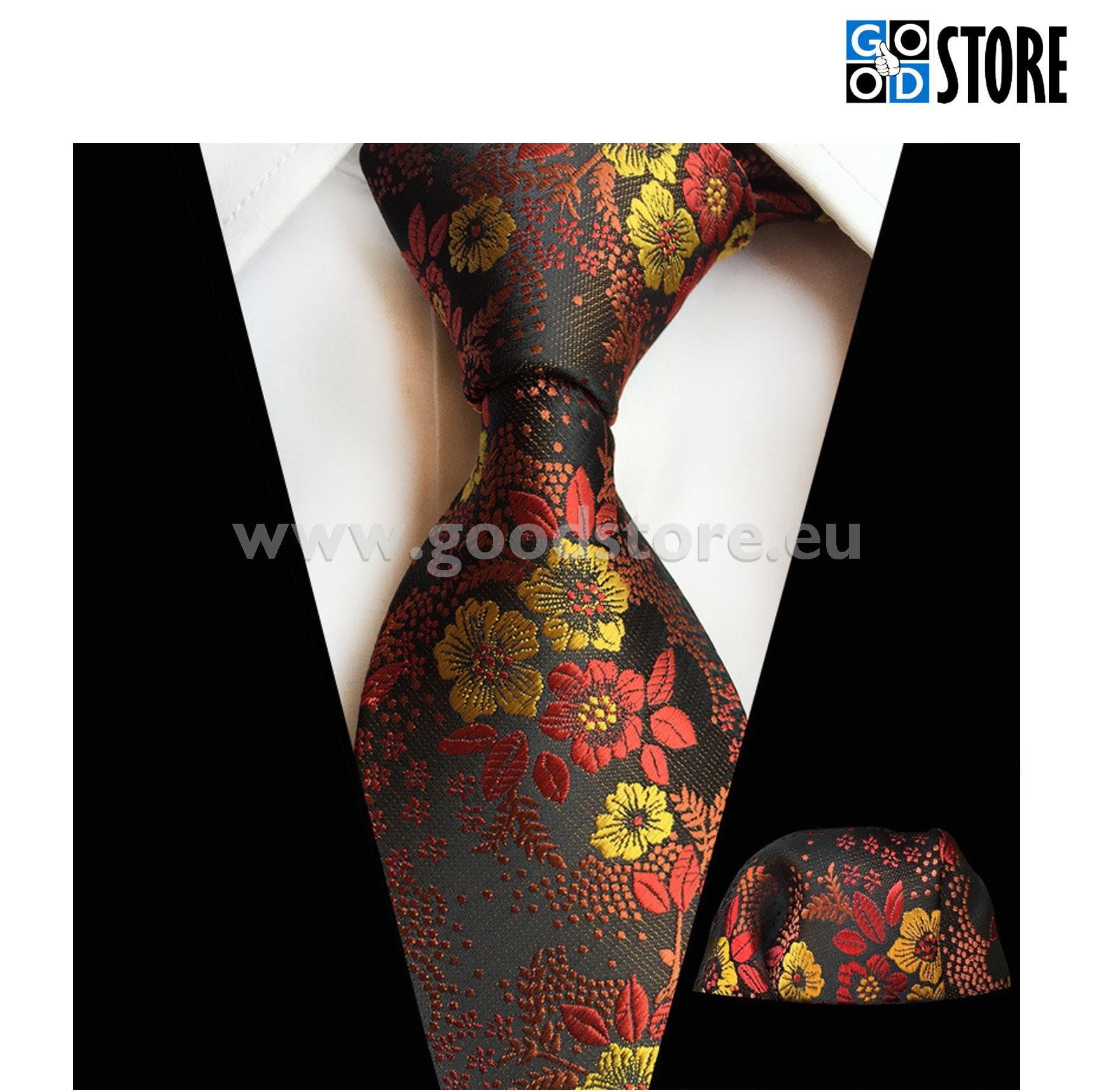 Luksusliku lipsu komplekt, stiilse pruuni mustriga