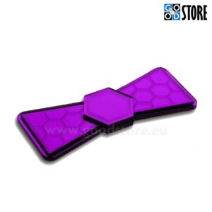 Kärjekujuliste elementidega luksuslik kikilips, violetne läikiv