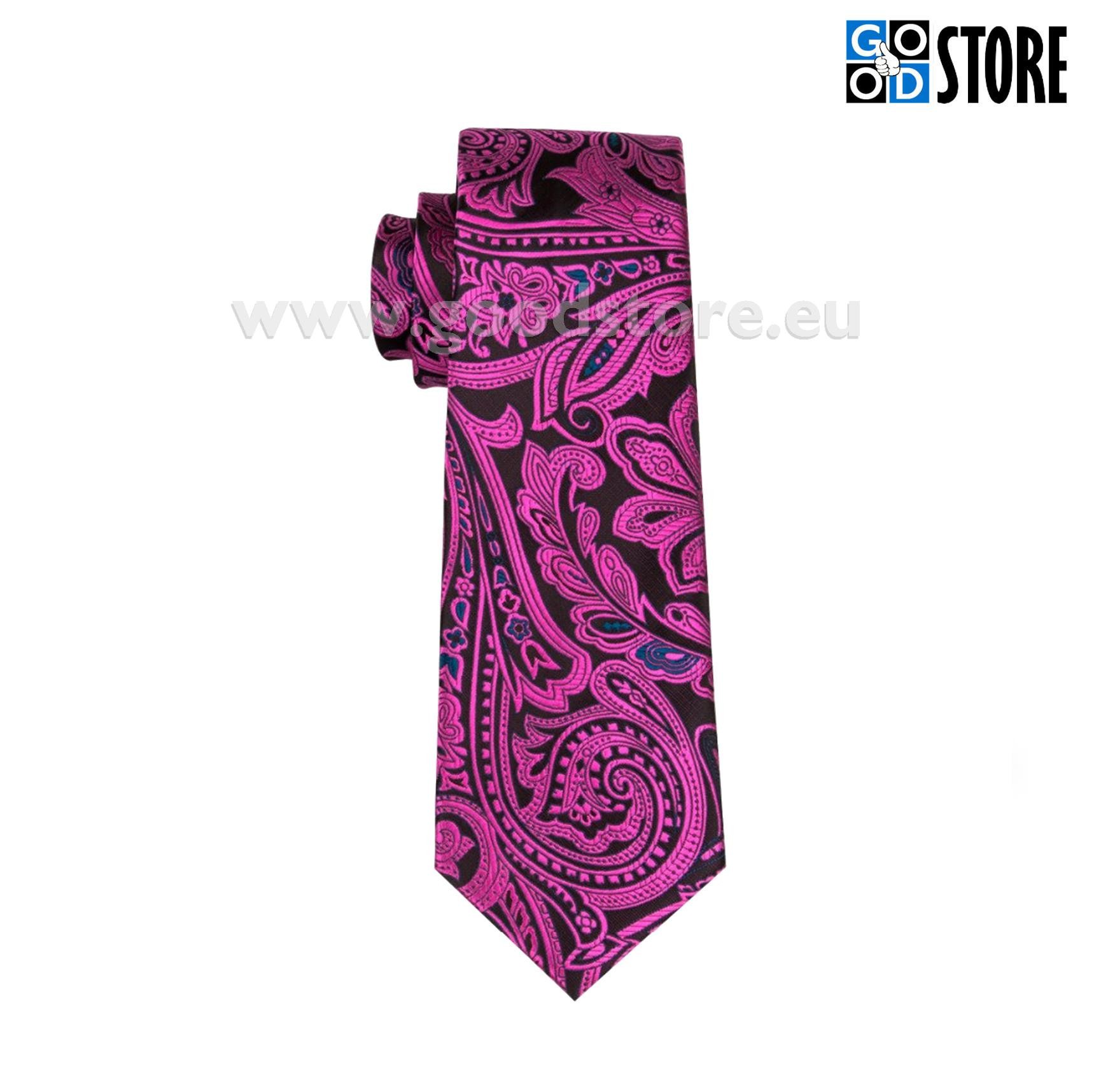 Luksuslik siidlipsu kinkekarp, mansetinööpide ja rinnarätikuga, ametüst violet ja must