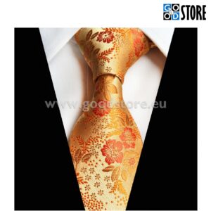 Luksuslik seotav lips, särava kollase mustriga