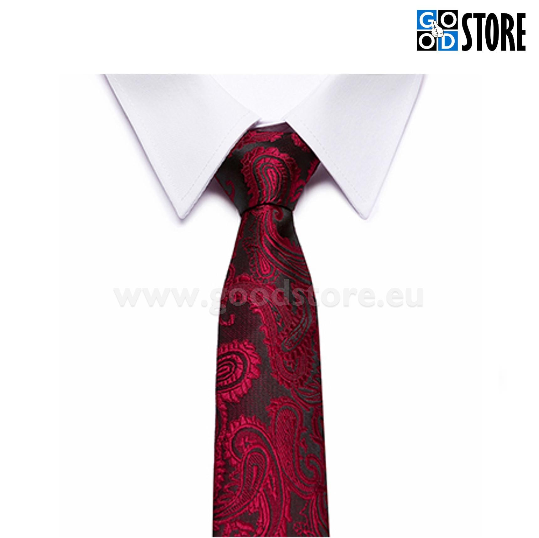 Sõlmitava siidlipsu komplekt, esinduslik rubiinpunane