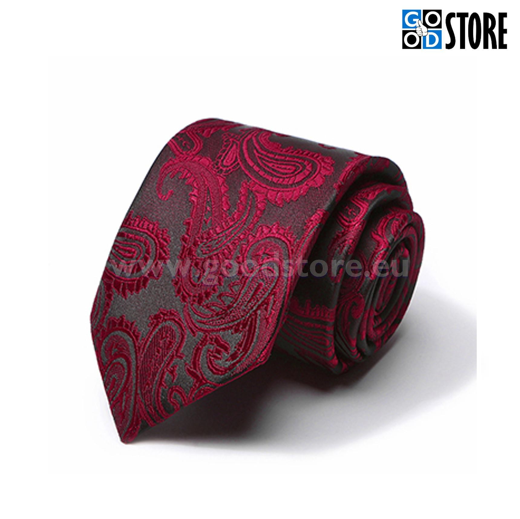 Sõlmitava siidlipsu komplekt, esinduslik rubiinpunane