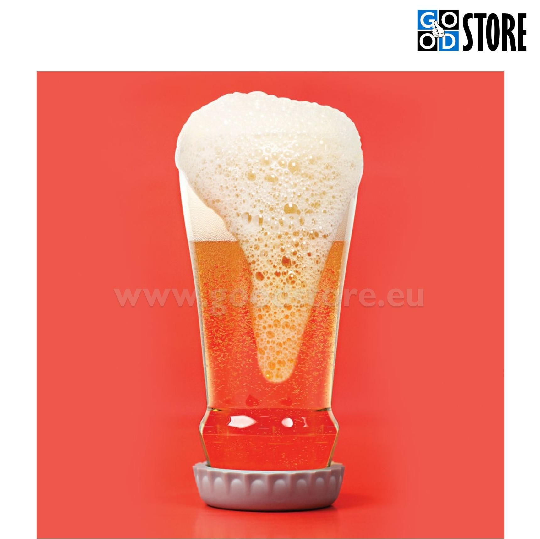 Õlle pokaal, lahe korgiga tagurpidi pudel