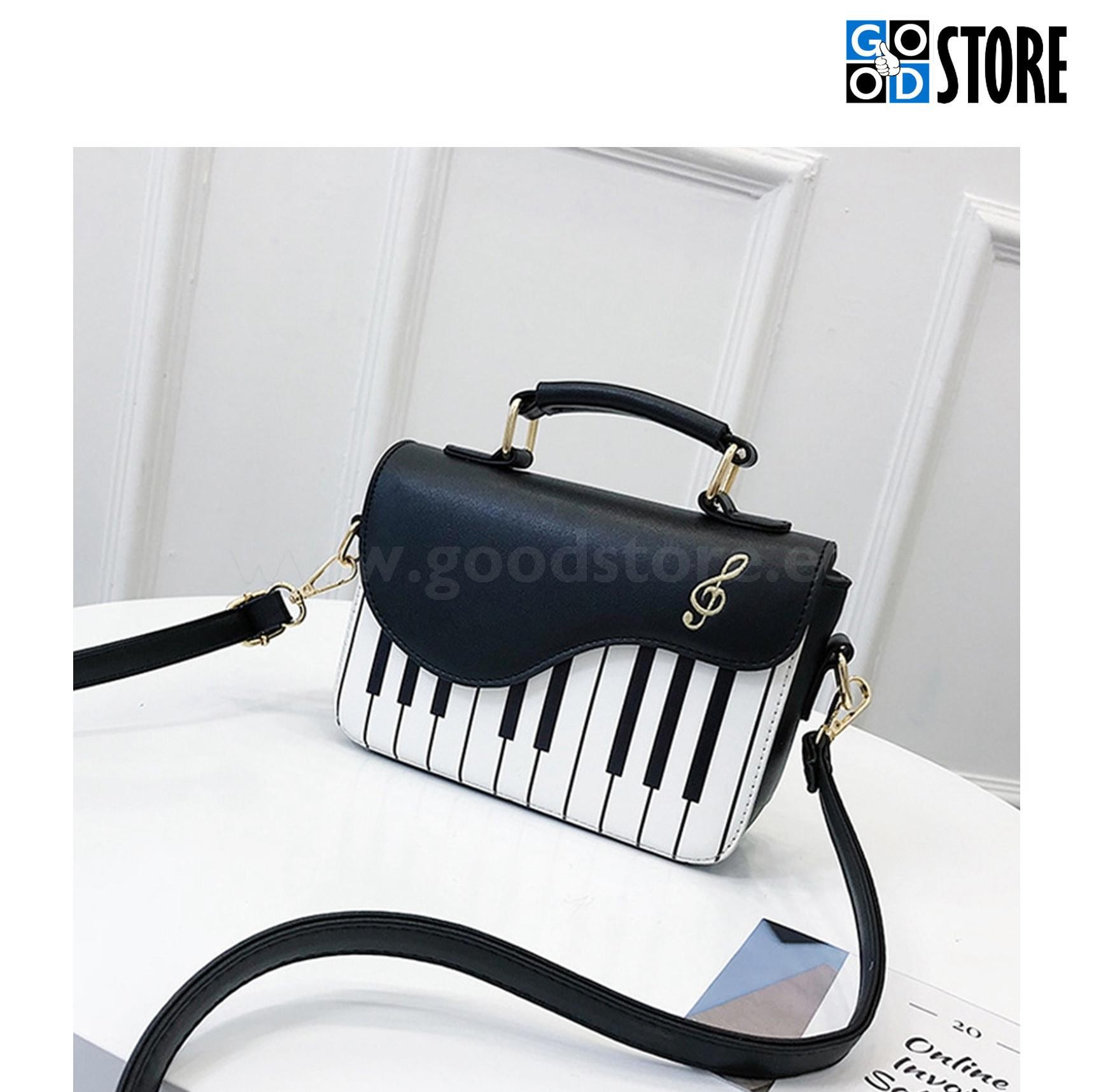 Naiste käekott, ristküliku kujuline, klaveriklahvide mustriga