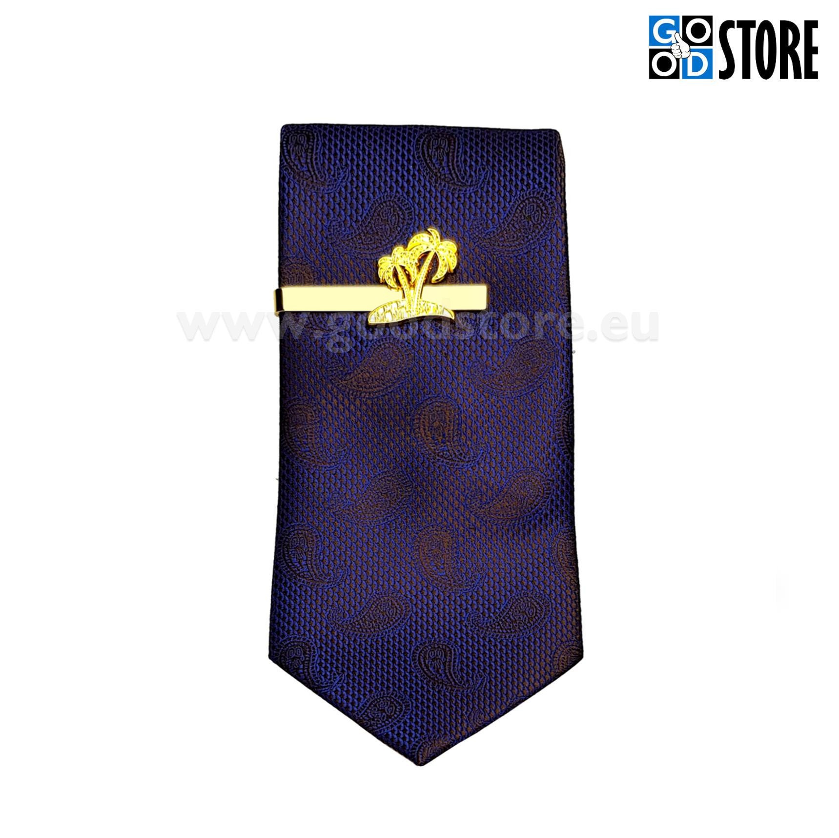 Eksklusiivne lipsunõel palmidega, eritellimus, särav kuldne