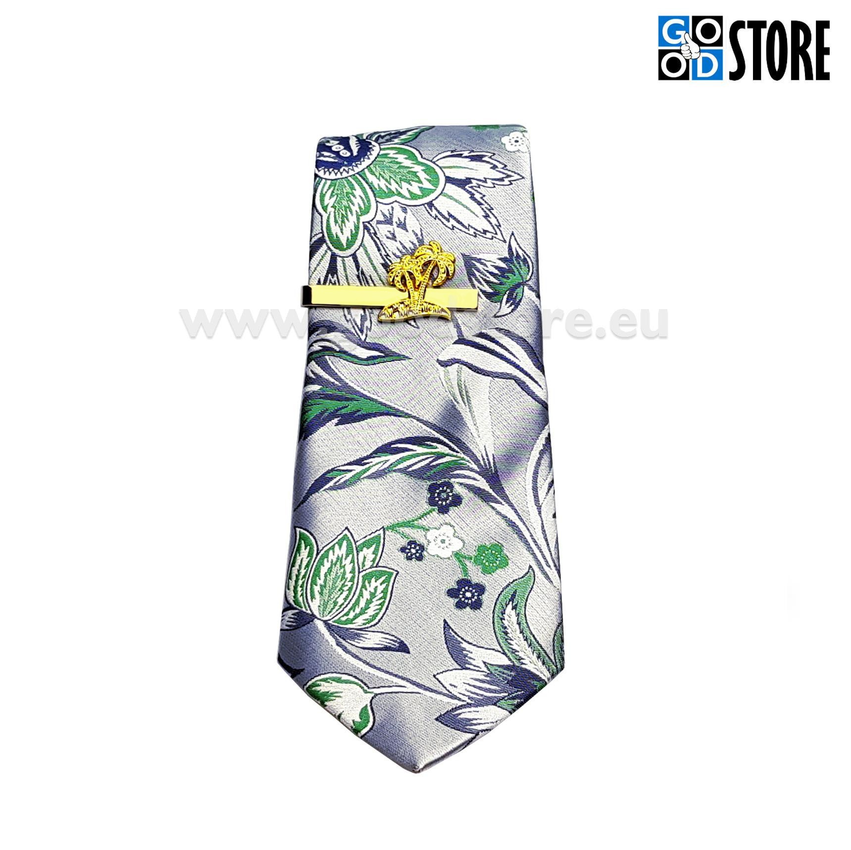 Eksklusiivne lipsunõel palmidega, eritellimus, särav kuldne