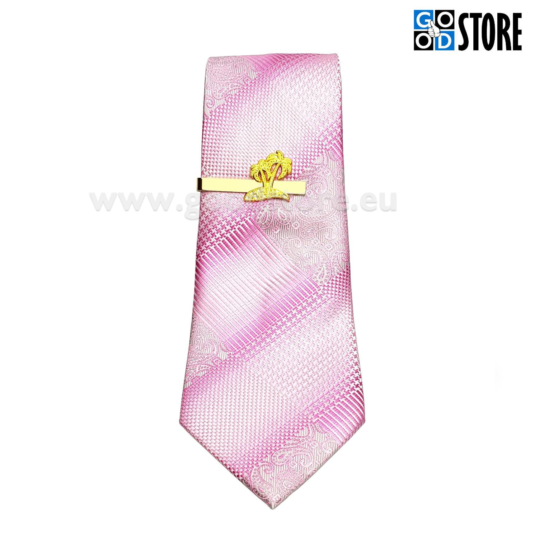 Eksklusiivne lipsunõel palmidega, eritellimus, särav kuldne