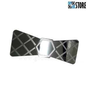 Luksuslik kikilips kärjekujuliste elementidega, grafiithall läikiv