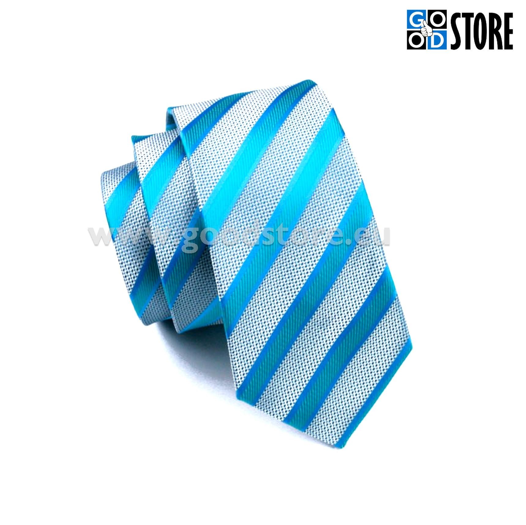 Luksusliku siidlipsu komplekt, esinduslik hõbehall harmoneeritud helesinisega