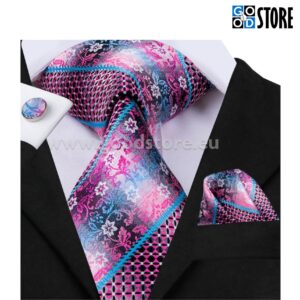 Lipsu komplekt mansetinööpide ja rinnataskurätikuga, soojades toonides