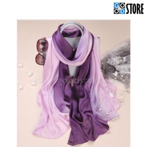 Naiste siidist rätik, 180 x 90cm, kahevärviline