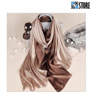 Naiste siidist rätik, 180 x 90cm, beežides toonides