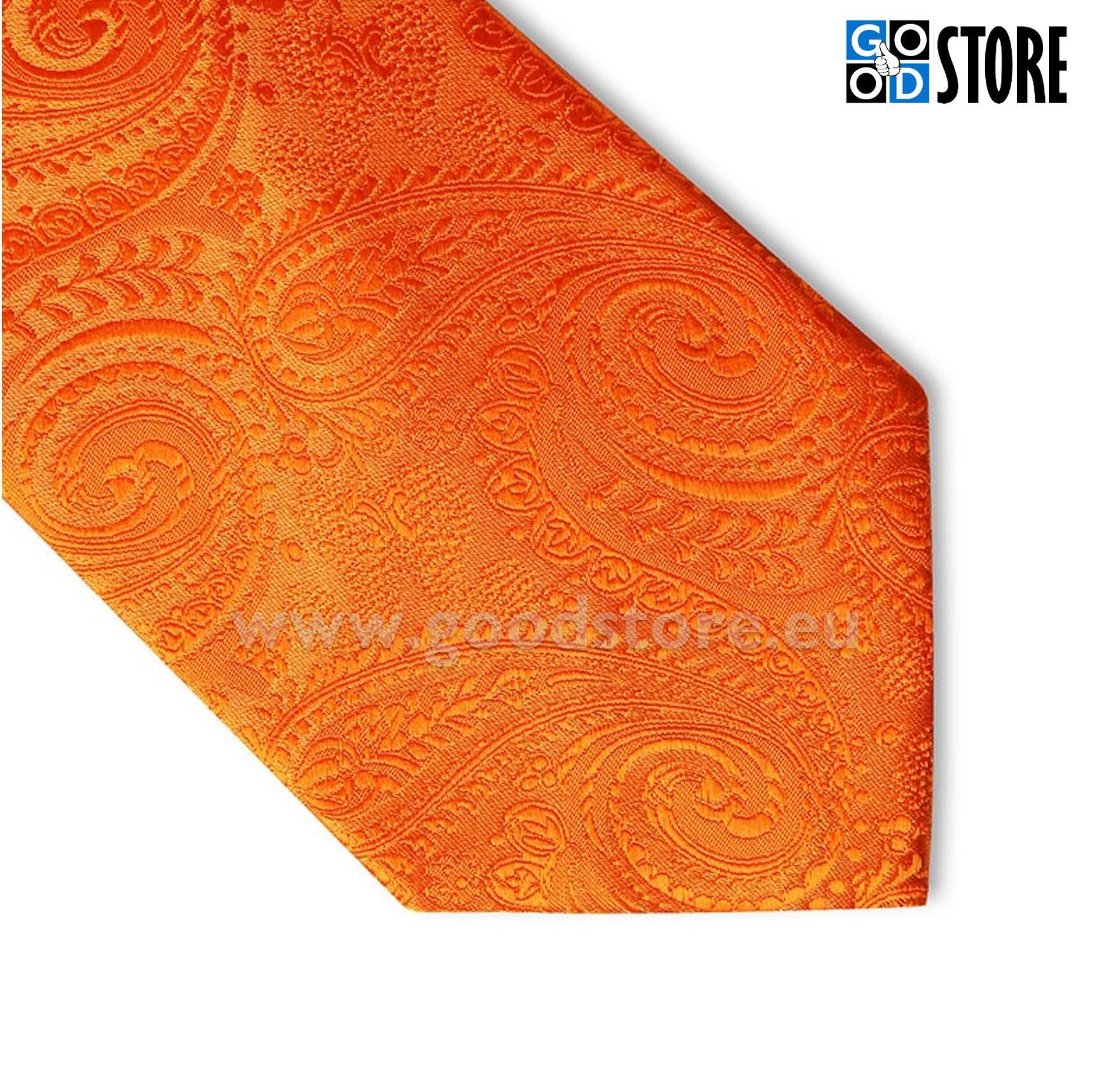 Luksuslik seotava lipsu komplekt, särav oranž