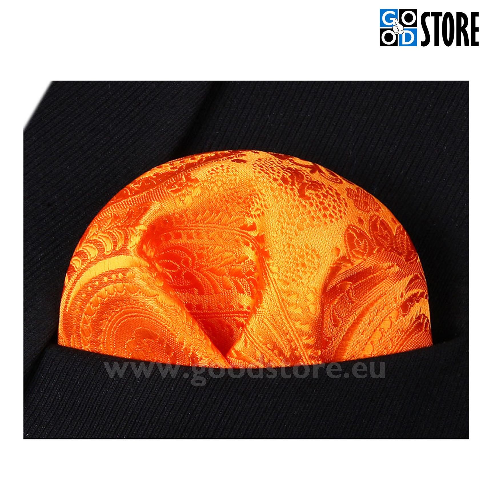 Luksuslik seotava lipsu komplekt, särav oranž