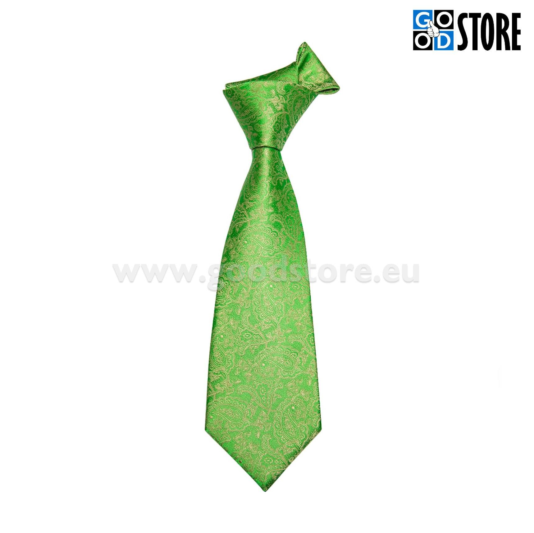 Lipsu komplekt mansetinööpide ja rinnataskurätikuga, kirgas heleroheline