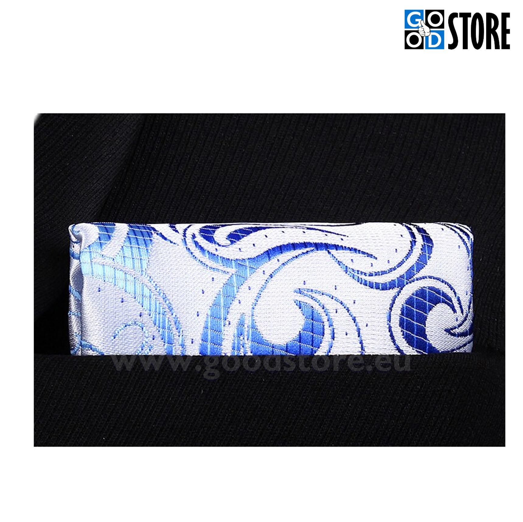 Luksusliku lipsu komplekt, esinduslik valge ja helkiv sinine