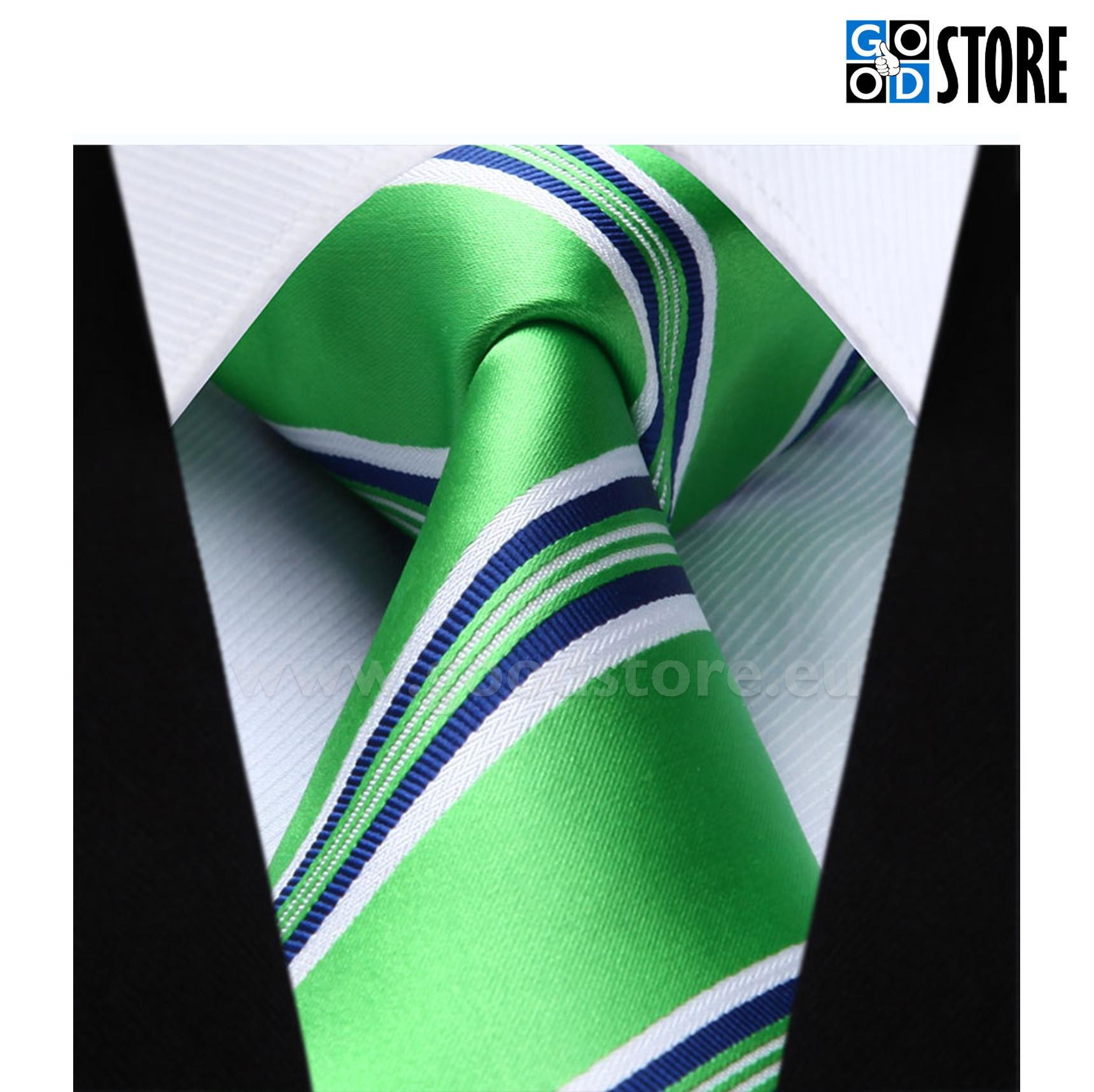 Moodne seotava lipsu komplekt, roheline triibuline