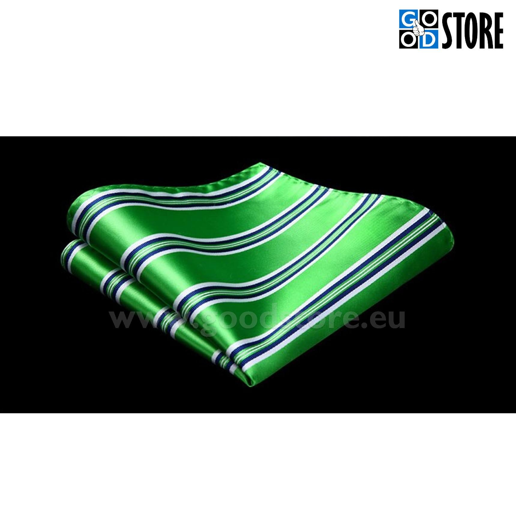 Moodne seotava lipsu komplekt, roheline triibuline