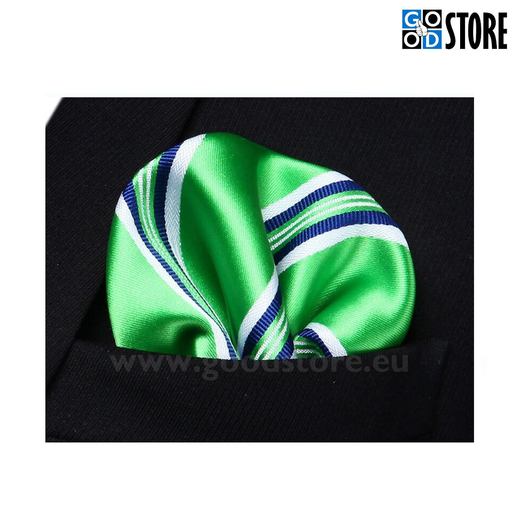 Moodne seotava lipsu komplekt, roheline triibuline