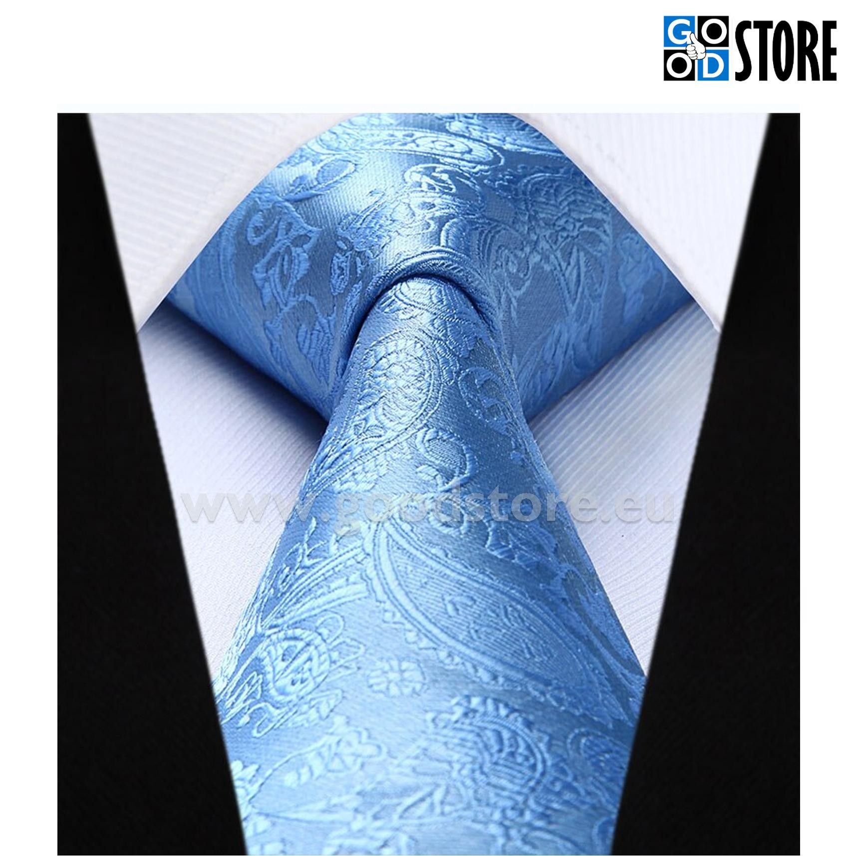 Luksuslik seotava lipsu komplekt, jääsinine