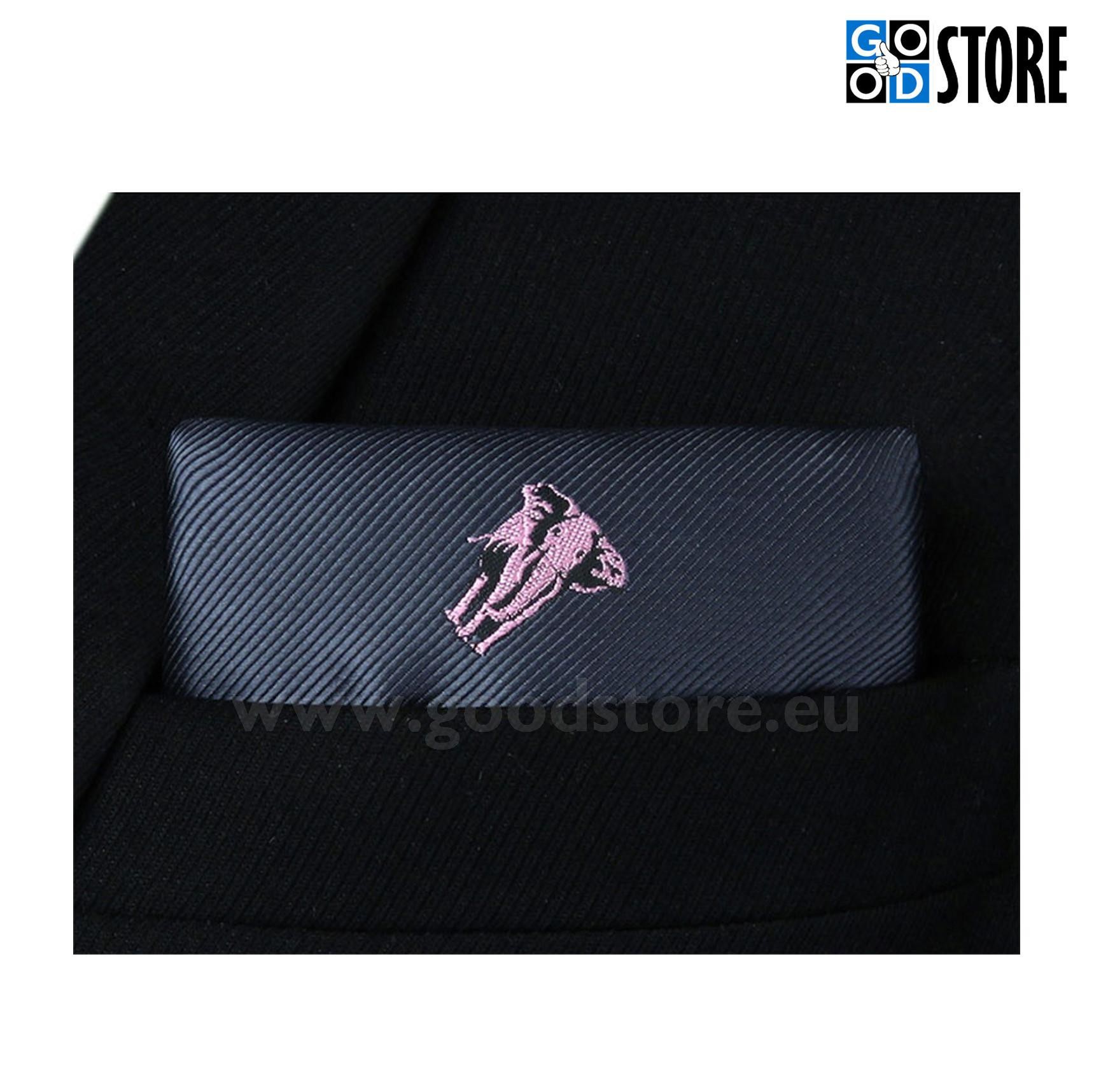 Esinduslik lipsu komplekt, tikitud elevantidega