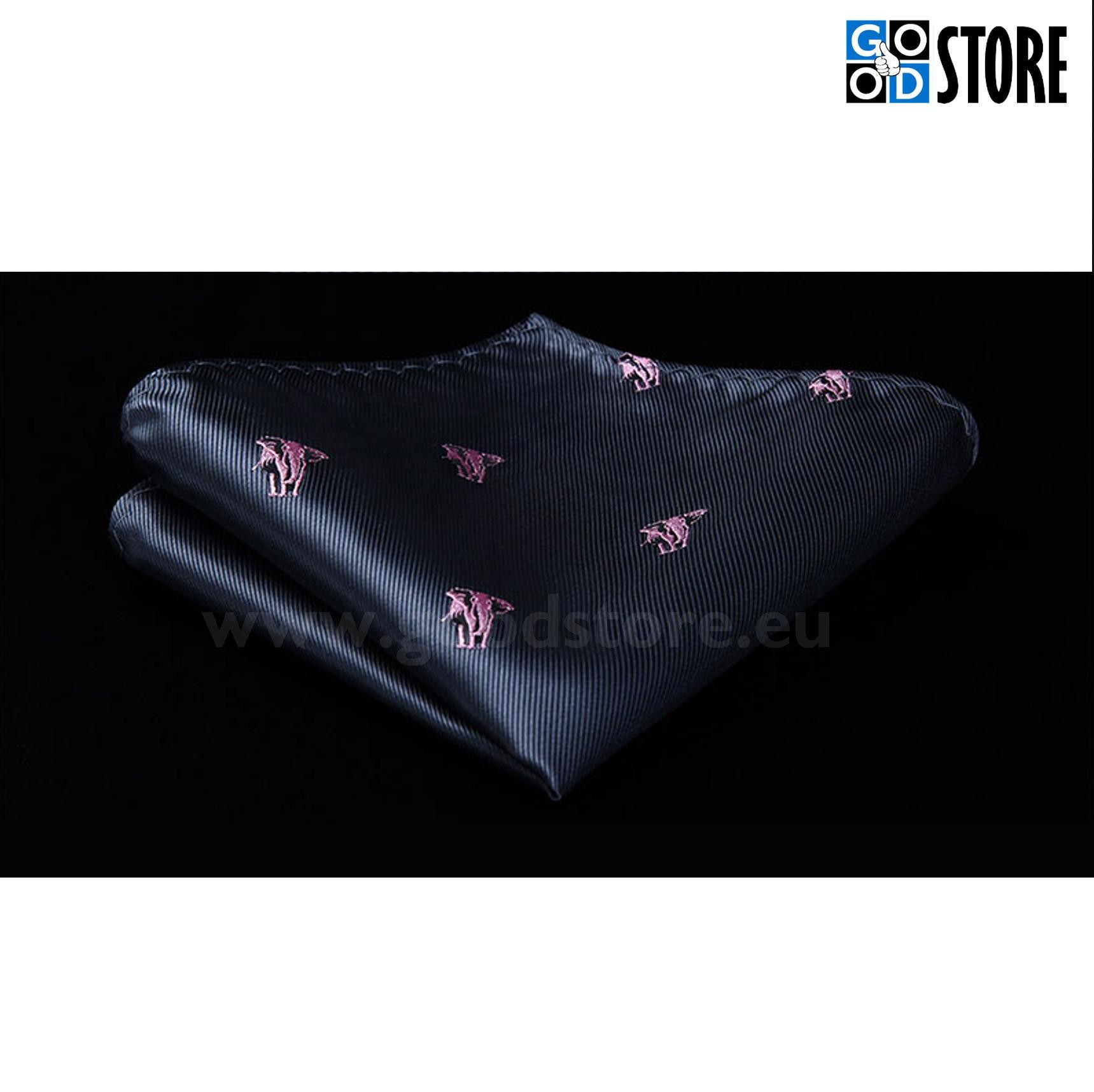 Esinduslik lipsu komplekt, tikitud elevantidega