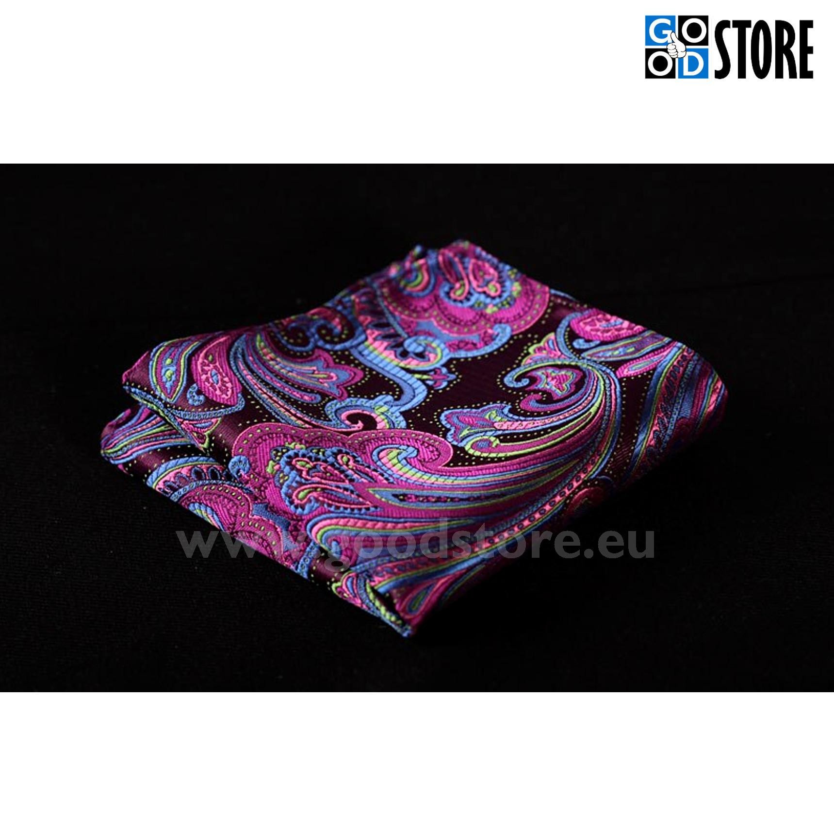 Luksuslik seotava lipsu komplekt, helkiv violetne ja roosa