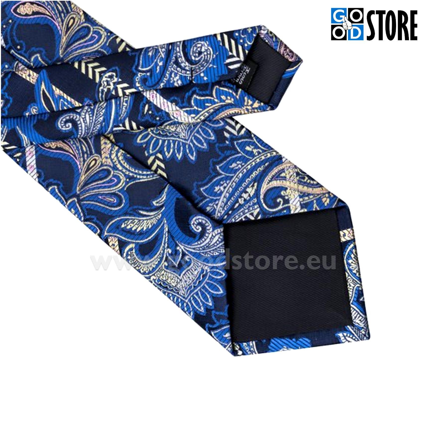 Elegantne lipsu komplekt, kuninglik sinine ja must