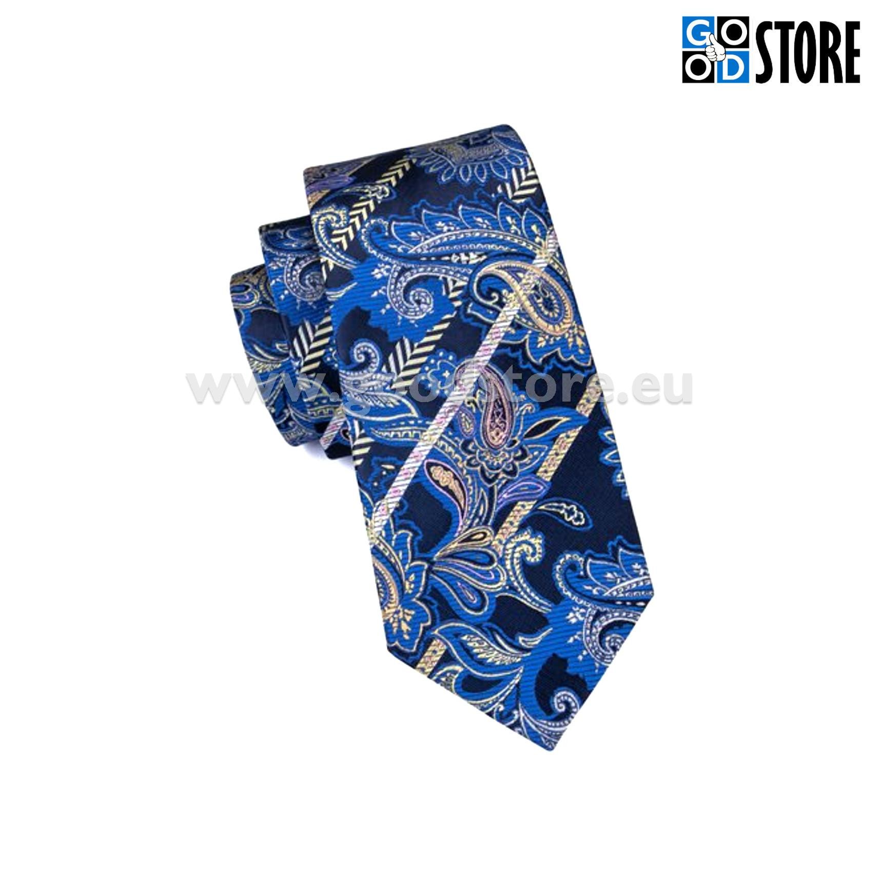 Elegantne lipsu komplekt, kuninglik sinine ja must