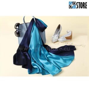 Naiste siidist rätik, 180 x 90cm, kahevärviline